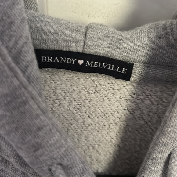 brandy melville grey crystal hoodie - Picture 2 of 2